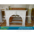 hand carved natural stone fireplace mantle